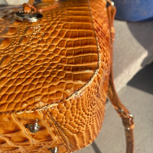 BRAHMIN MELBOURNE SATCHEL CROSSBODY Women's Shoulder Bag EUC - Picture 9 of 17